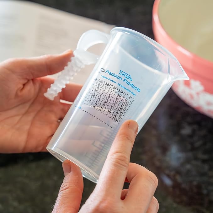 8oz 1 Cup Measure Pitcher with Convenient Conversion Chart– Food Grade - Image 2