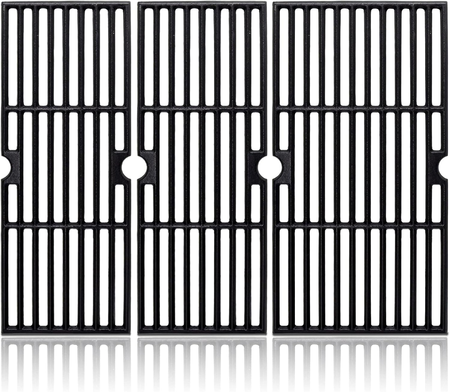Adviace 18 Inches Grill Grates Replacement for Charbroil Performance 463377319, 463376419, 463376519, 463376319, Cast Iron Cooking Grid Grates for Char-Broil G470-0002-W1, G470-0003-W1, G321-0005-W1.