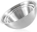 Stainless Steel Mixing Bowls 3 Packs Nesting Baking Supplies Small Thicker by Unknown