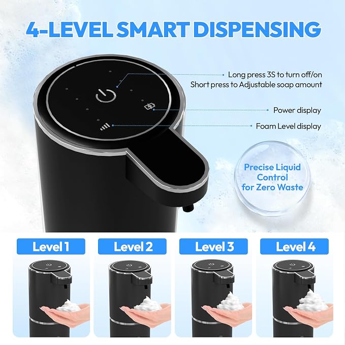 Automatic Foaming Soap Dispenser, Touchless Foam Soap Dispenser, 12.8oz - Image 2