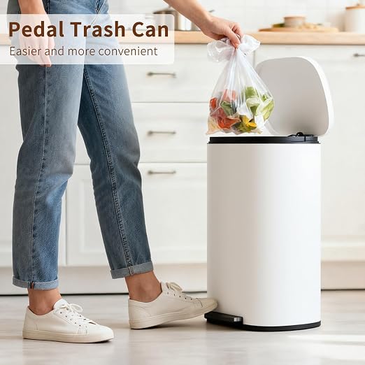 PayLessHere Stainless Steel Trash Can - Image 2