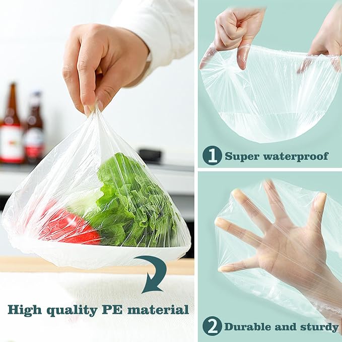 300pcs Reusable Elastic Food Covers - Image 6
