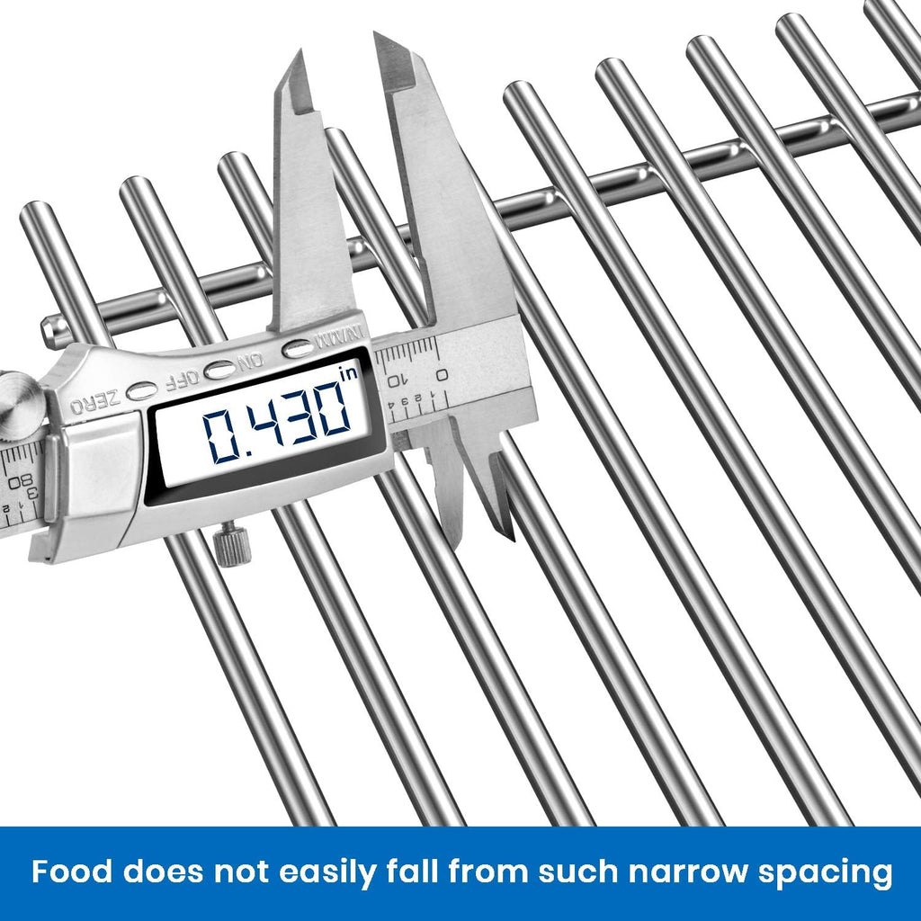 Stanbroil Stainless Steel Cooking Grate for Weber Genesis II and Genesis II LX 300 Series Gas Grills - Grill Grid Grate for Weber Genesis 2022 - Replacement Parts for Weber 66095 - Set of 2