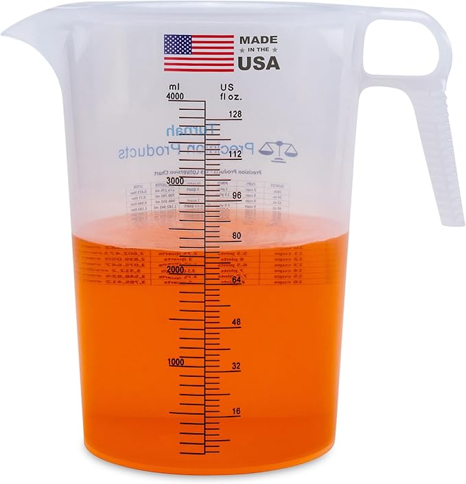 One Gallon 128oz Measure Pitcher by Turnah