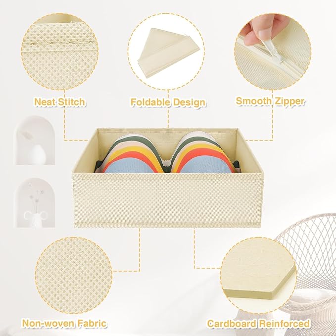 DIMJ Drawer Organizer Clothes 6 Pack - Image 2