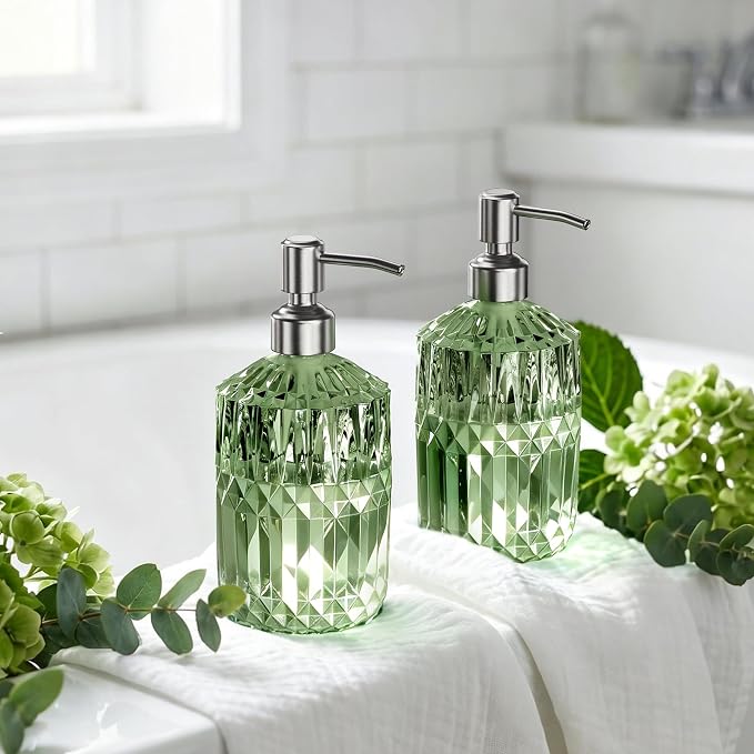 AmazerBath Soap Dispenser, 14.2OZ Refillable Hand Bottles Bathroom Kitchen - Image 9