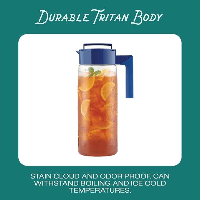 Takeya Patented and Airtight Pitcher Made in the USA, BPA Free, 2 qt - Image 4