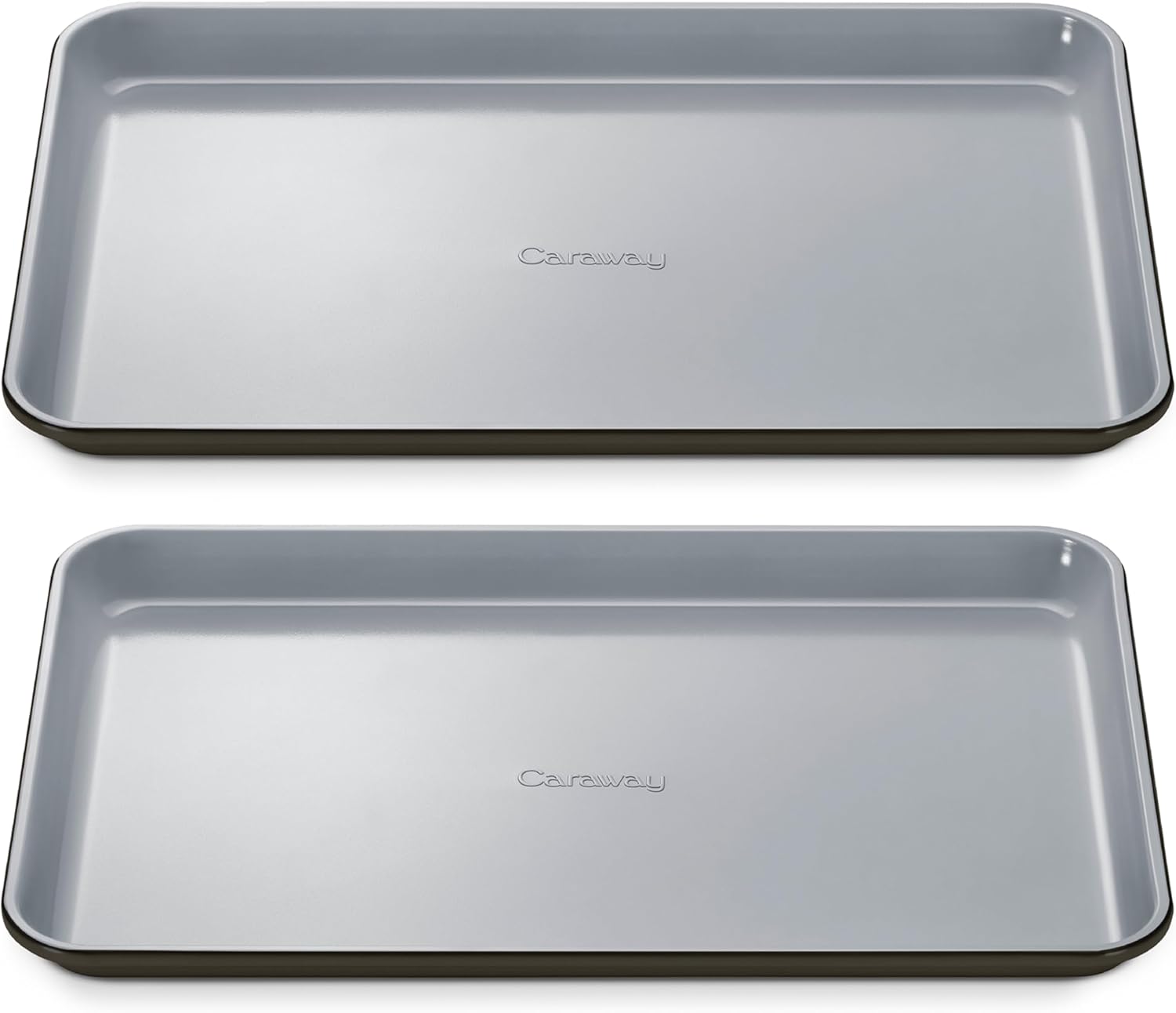 Caraway Non-Stick Ceramic Medium Baking Sheet - Naturally Slick Ceramic Coating - Non-Toxic, PTFE & PFOA Free - Perfect for Baking, Roasting, and More - Medium (15" x 10") - Black