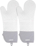 Extra Long Silicone Oven Mitts by FORATER