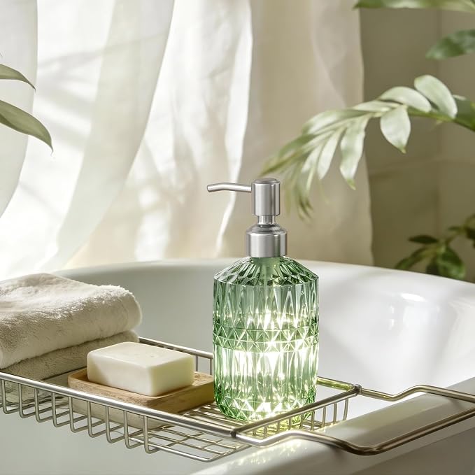 AmazerBath Soap Dispenser, 14.2OZ Refillable Hand Bottles Bathroom Kitchen - Image 8