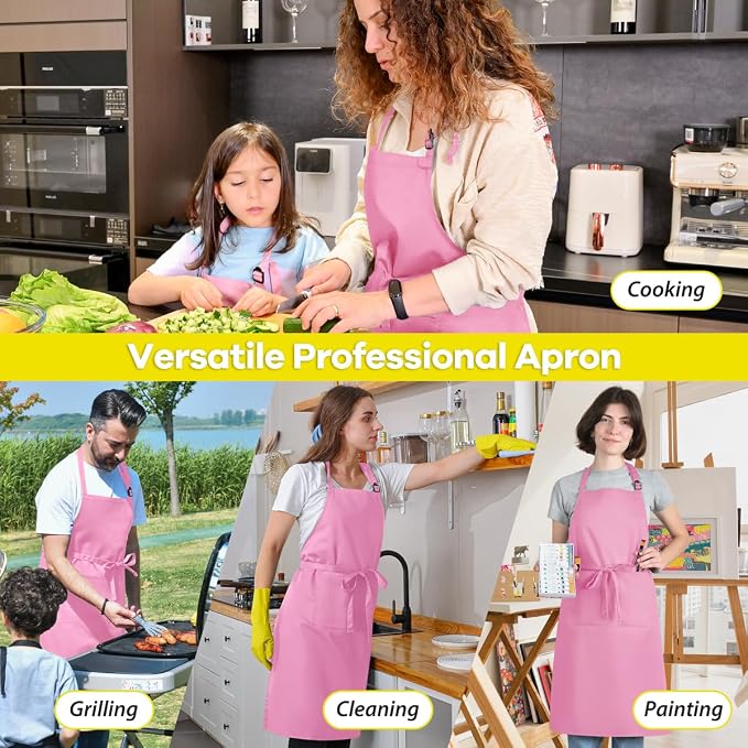 ROTANET Extra Large Apron for Men Adjustable Bib Aprons - Image 6