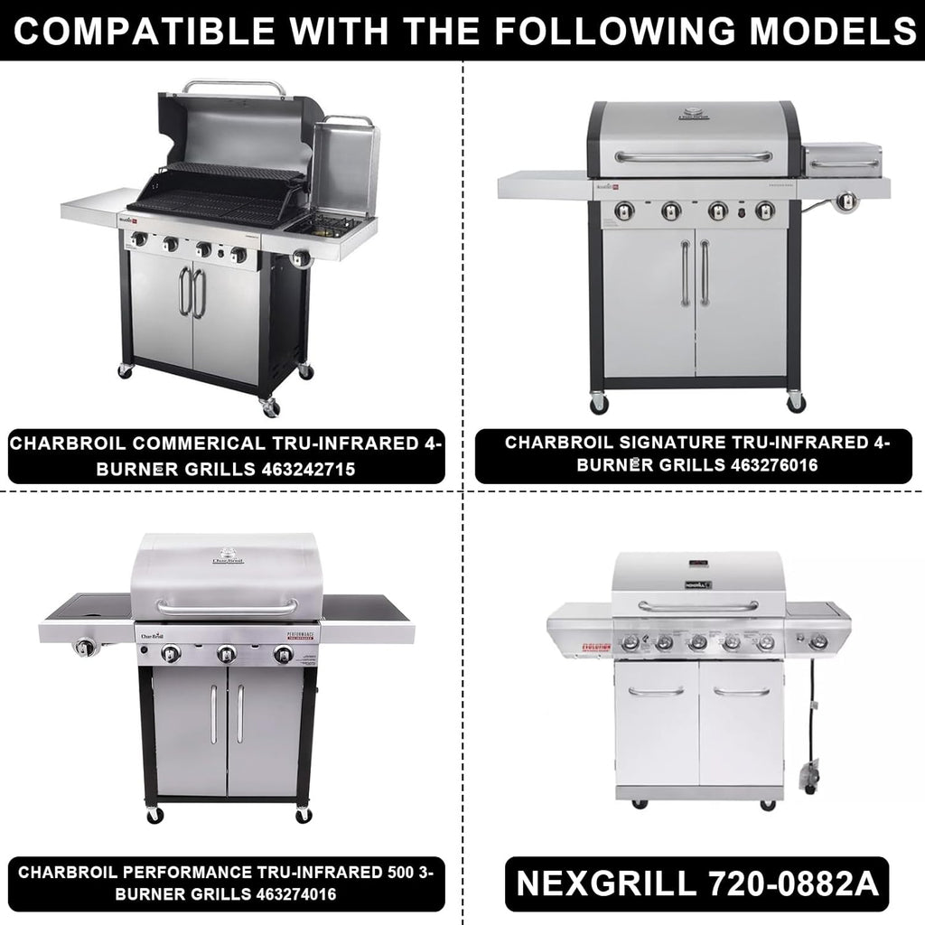 Grill Grates 17x9 1/2" for Charbroil Infrared Grill Grates 466242715,463242715,G541-0016-W2,466242815,463242716,463276016,466242816,463255020,463257520,for Charbroil TRU-Infrared Replacement Parts