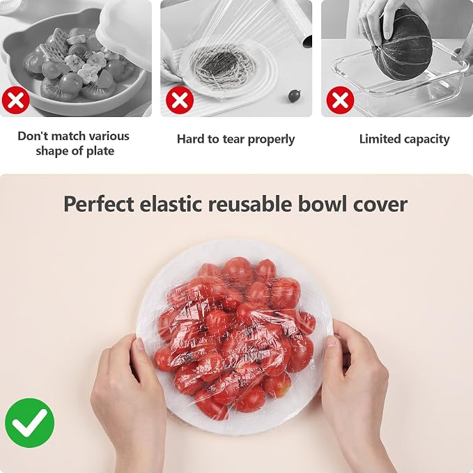 160Pcs Bowl Covers for Bread Proofing- Fits Bowls Up to 12", Large Thickened - Image 7