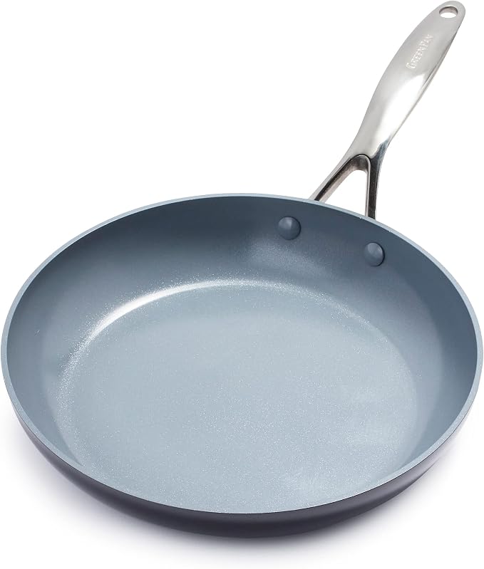 GreenPan Valencia Pro Ceramic Nonstick 12” Frying Pan Skillet, Hard Anodized by GreenPan