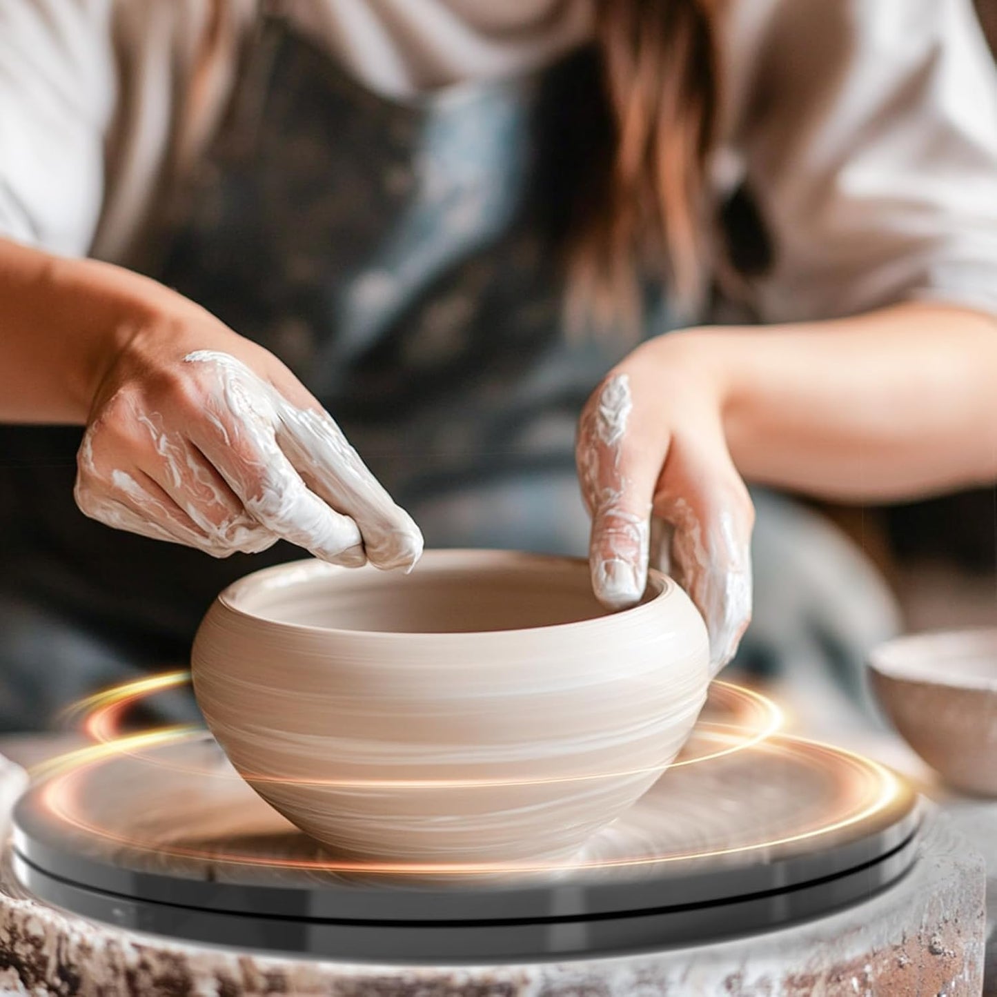 Lazy Susan Turntable Organizer for Cabinet Pantry Kitchen Countertop Computer Cupboard, 8 inch