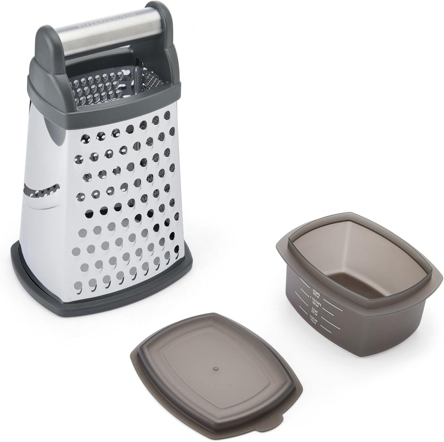 KitchenAid Gourmet Box Grater, Charcoal Gray, 10 Inch