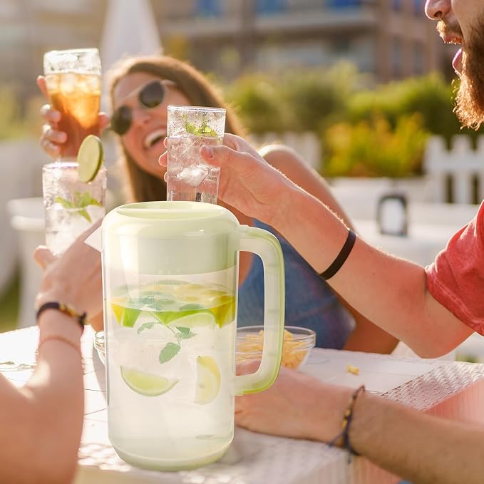 0.6 Gallon 2.5 Litre Clear Plastic Pitcher - Image 6