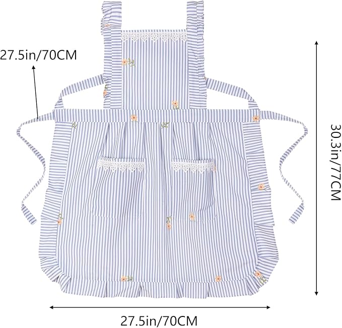 Funny Aprons for Women with Pockets, Kitchen Cooking Grilling Bbq Cute Chef - Image 5