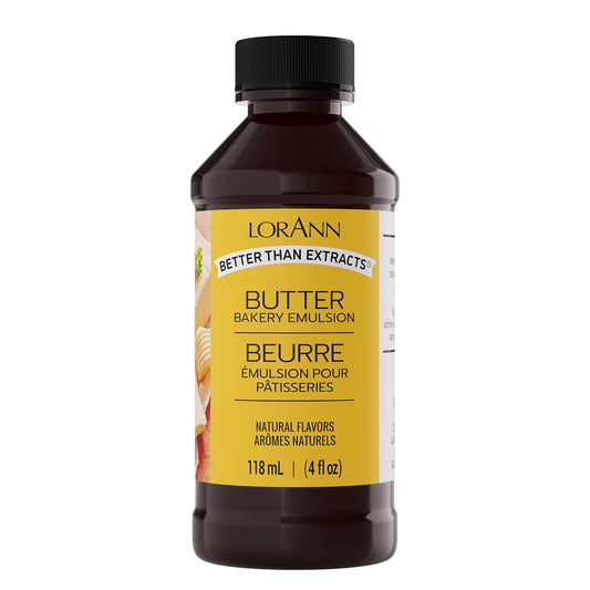 Lorann Oils Butter Bakery Emulsion: True Butter Flavor, Ideal for Enhancing Rich Dairy Notes in Baked Goods, Gluten-Free, Keto-Friendly, Butter Flavoring Essential for Your Kitchen