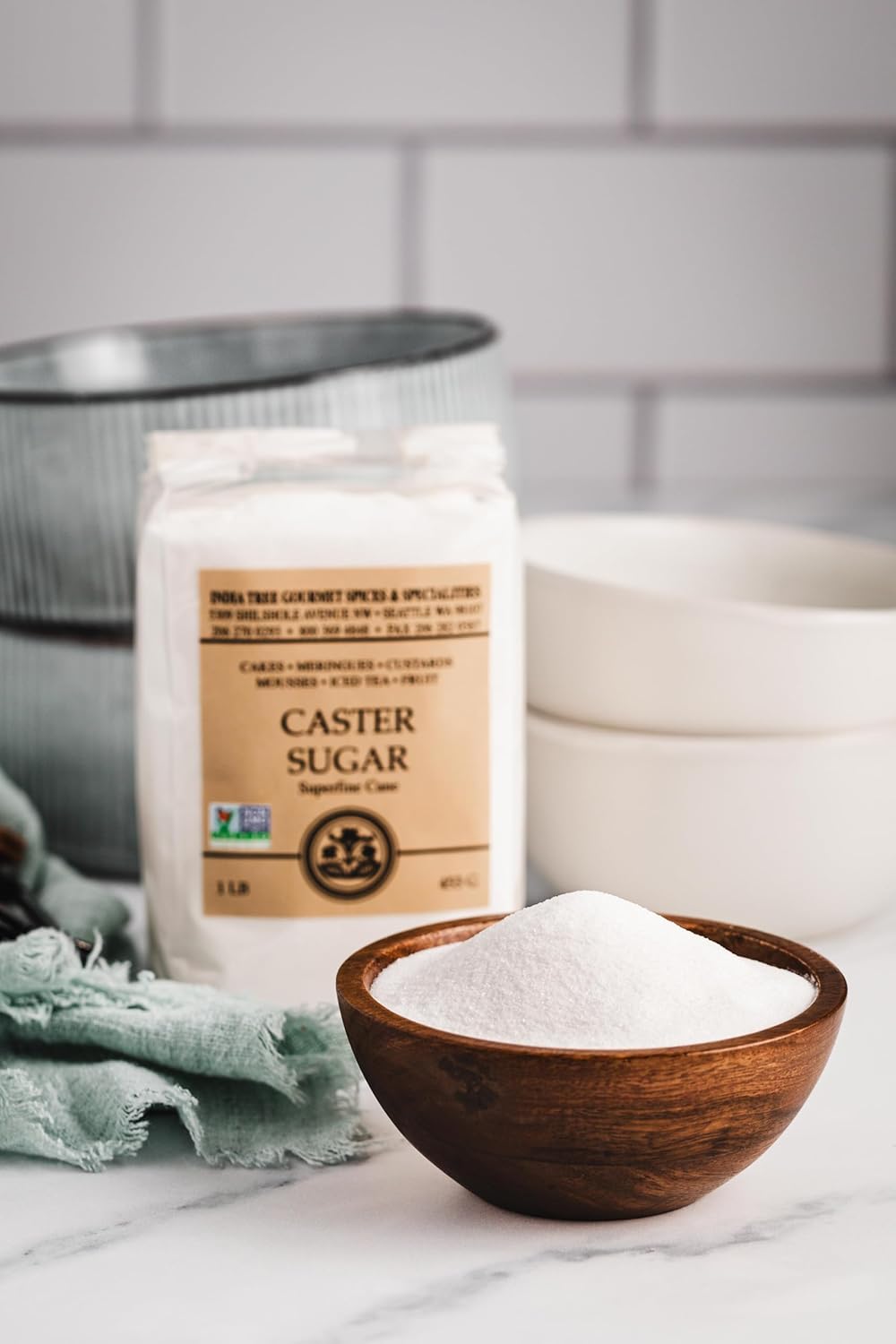 India Tree Caster Sugar, 1 lb 1 Pound (Pack of 4)