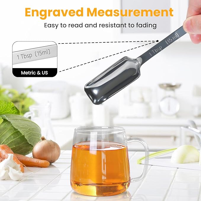 9 Pcs Measuring Spoons Set - Image 4