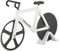 Bicycle Pizza Cutter - TOUR de PIZZA - Dual Stainless Steel Non-Stick Cutting Wheels - Display Stand - The Bike Pizza Cutter is Dishwasher Safe