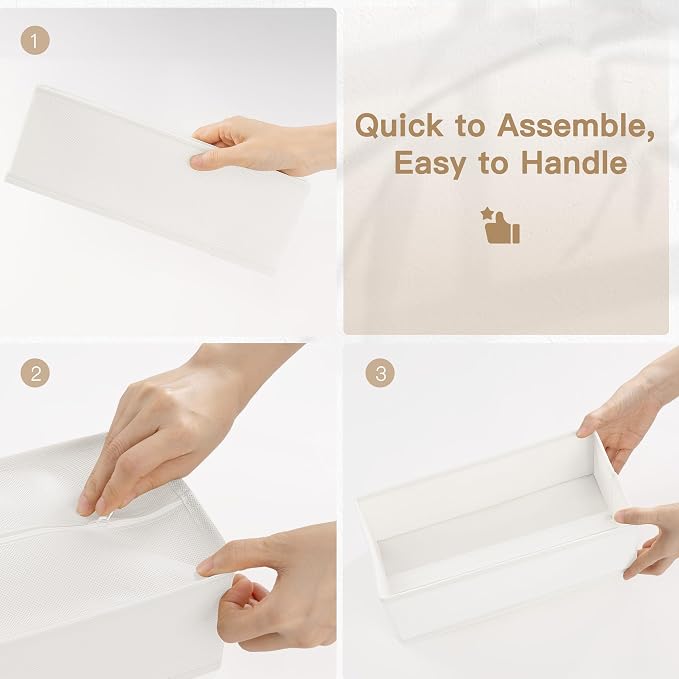 Criusia Drawer Organizer Clothes, 14 Pack Dresser Organizer - Image 7