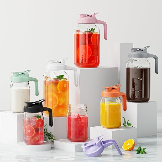 Breast Milk Pitcher - 32 oz Glass Mason Jar - Image 6