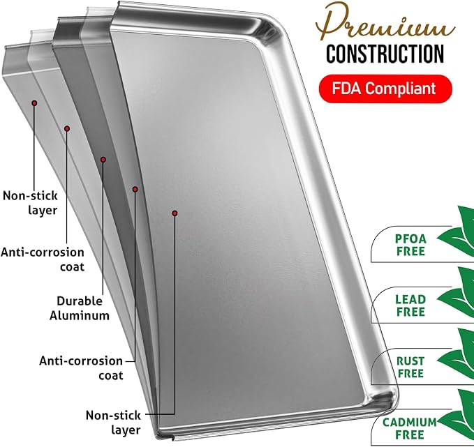 Eatex Aluminum Baking Sheet Set - Image 3