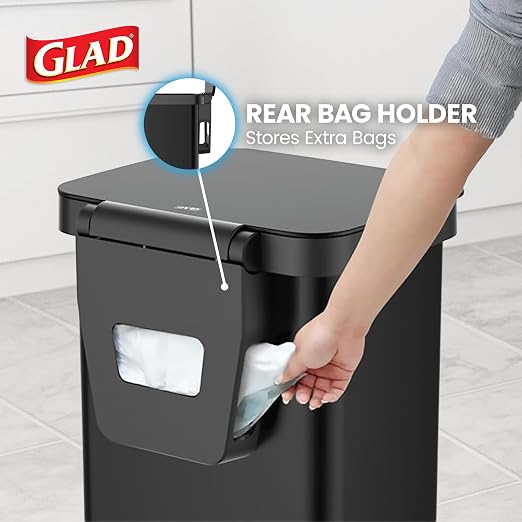 Glad Stainless Steel Step Trash Can, Series 2 - Image 5