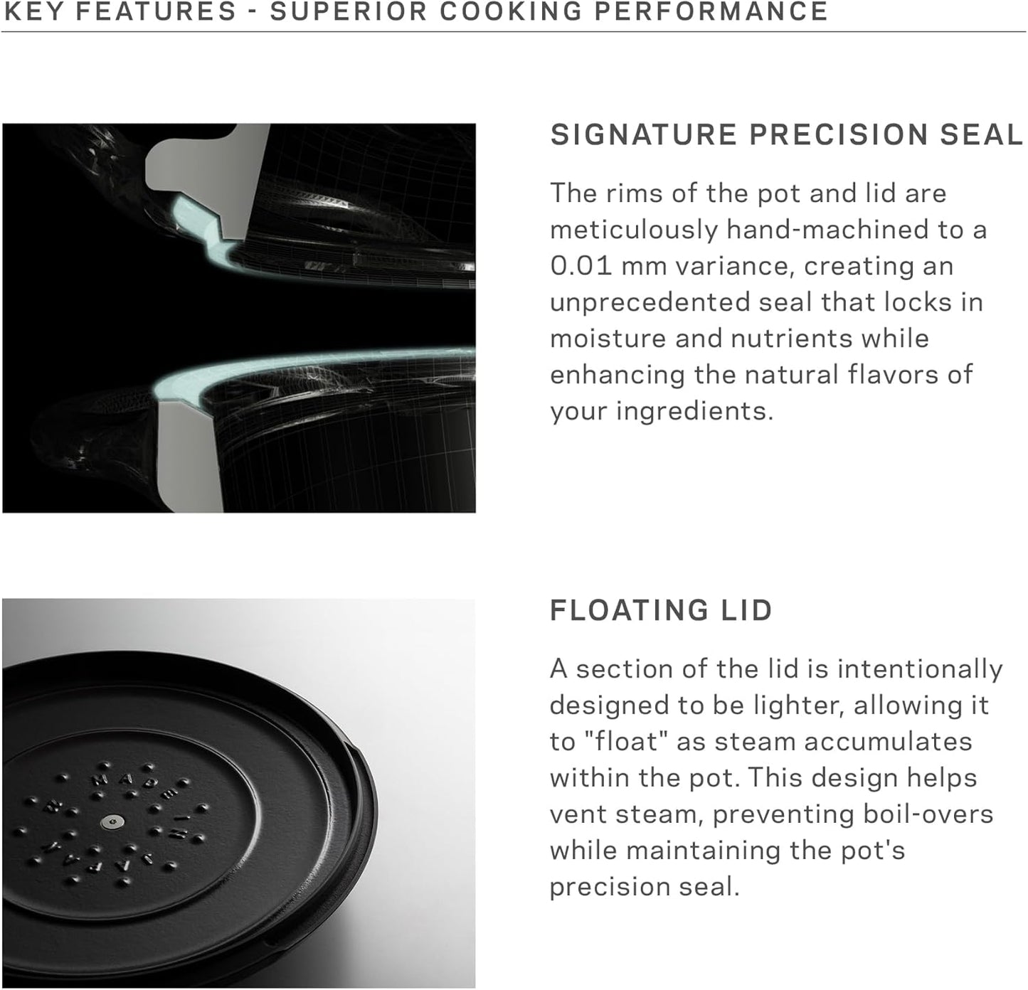 Vermicular Oven Pot 2.0 | Lightweight Enameled Cast Iron Pot | 18cm (2 Qt) | Non-Toxic | Induction-compatible | Dutch Oven | Made in Japan | Matte Linen Beige