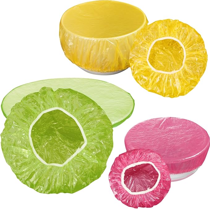 Boao 360 Pieces Reusable Elastic Food Bowl Storage Covers 3 Size Colorful Bowl - Image 4