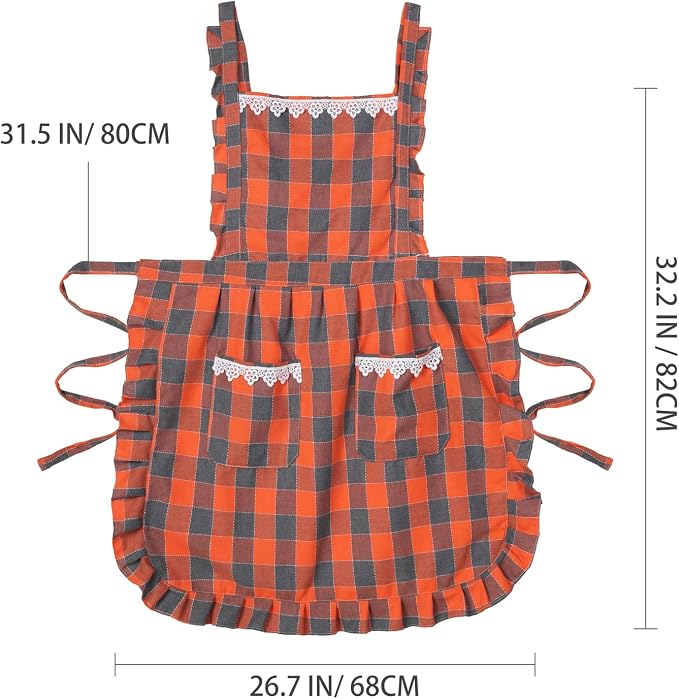 Funny Aprons for Women with Pockets, Kitchen Cooking Grilling Bbq Cute Chef - Image 5
