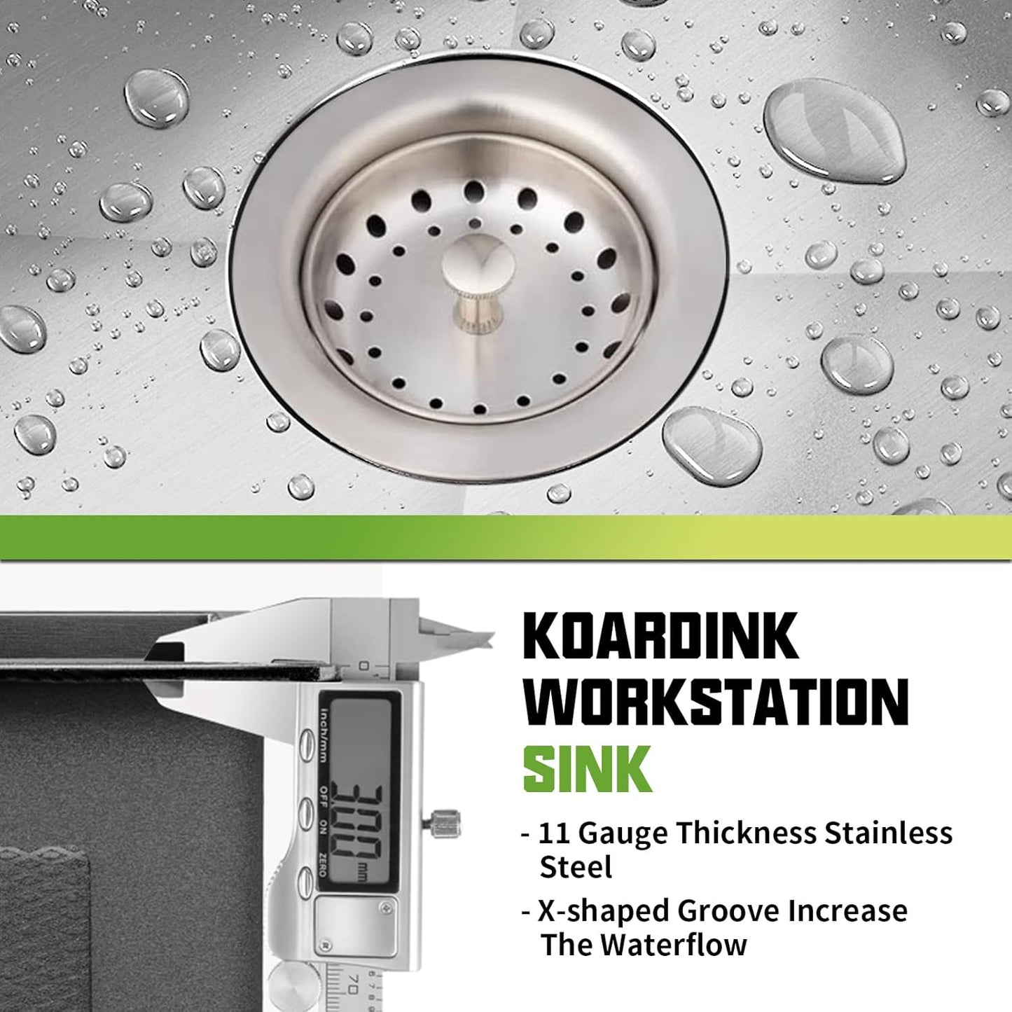 27x18 Inch Kitchen And Bar Sink-Stainless Steel Drop In Kitchen Sink Modern Single Bowl Topmount Bar Sink Come With Silicon Mat,Drain Strainer Set Compatibility With Various Kitchen&Bar Style