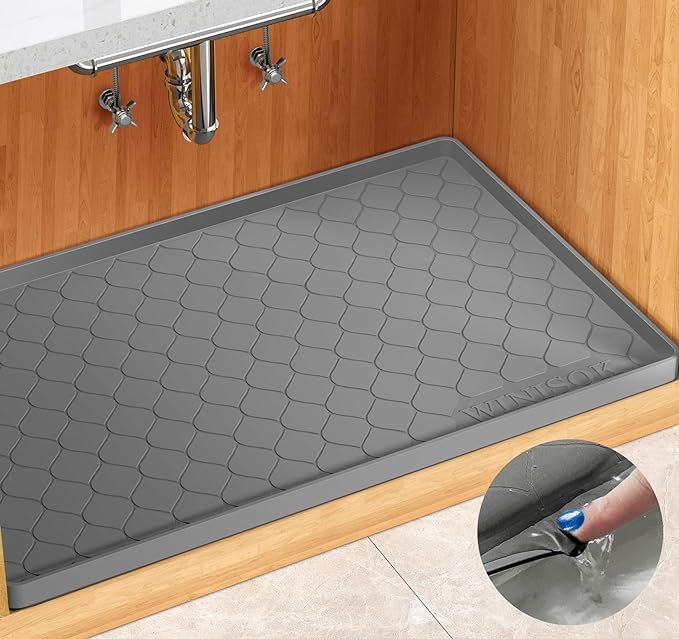 Winisok Silicone Under Sink Mat 19" x 19", kitchen Essentials and Gadgets by Winisok