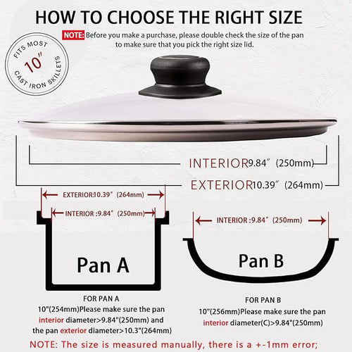 10 Inch Tempered Glass Lid Compatible - Image 2