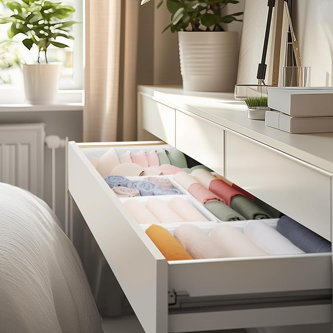 Criusia Drawer Organizer Clothes, 21 Pack Dresser Organizer - Image 8