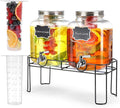 1.6 Gallon Glass Drink dispenser, Lemonade Dispenser by MIWUYI