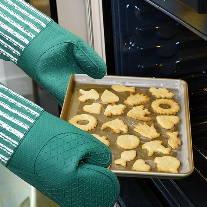 Alselo Silicone Oven Mitts Heat Resistant 932℉ - Image 5