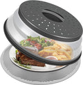 LekDrok 10 Inch Microwave Food Cover & Collapsible Silicone Mat by LekDrok