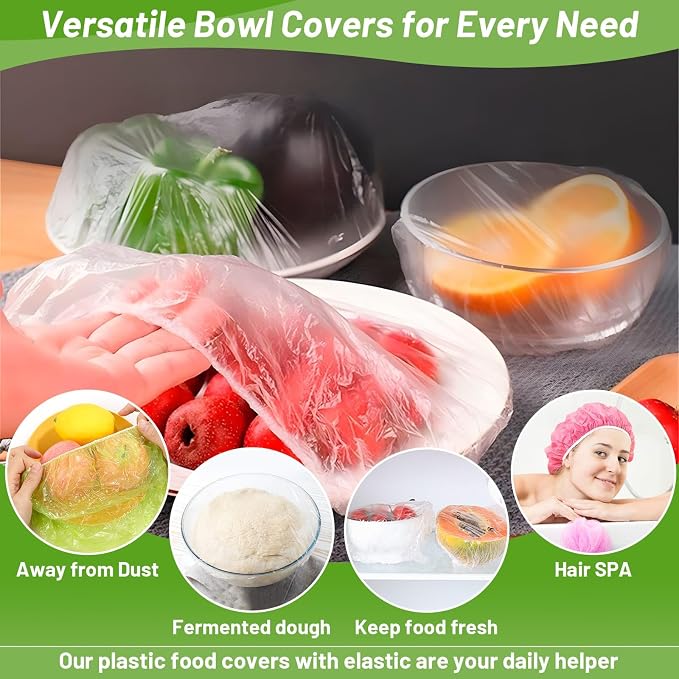 70 Pcs Bowl Covers, 5 Size Plastic Food Covers - Image 6