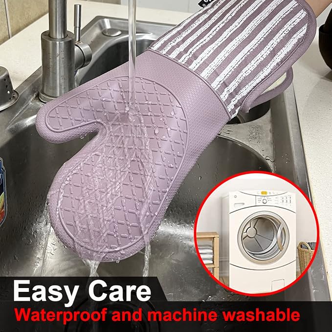 Alselo Silicone Oven Mitts Heat Resistant 932℉ - Image 6