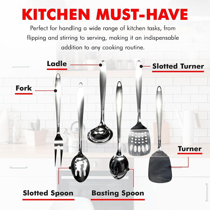 Chef Craft Select Meat Serving Fork, 13 inch, Stainless Steel - Image 6