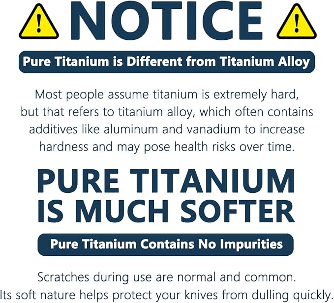 Real 100% Pure Titanium Cutting Board Non-Toxic Set of 3 - Image 2