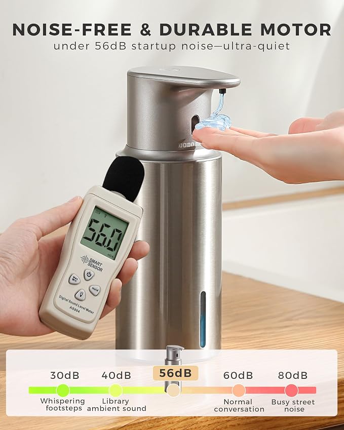 Automatic Liquid Soap Dispenser Touchless, 304 Stainless Steel Bottle Body - Image 6