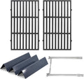 Criditpid Grill Replacement Parts for Weber Spirit I/II 200 with Front Control, 7635 Flavorizer Bars, 69785 Grill Burner Tubes & 7637 Grid Grates Kit for Weber Spirit E210, E220, S210, S220 Grills.