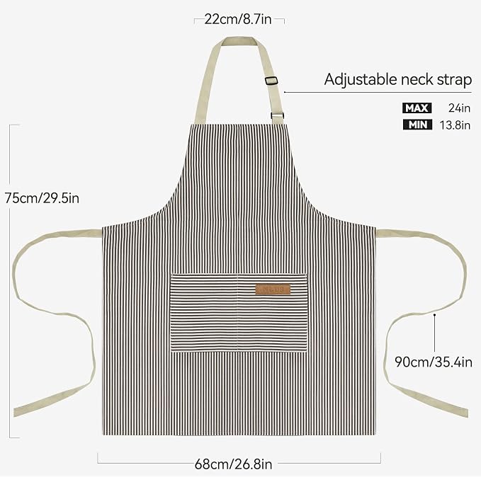 NLUS 2 Pack Cooking Aprons for Women - Image 5