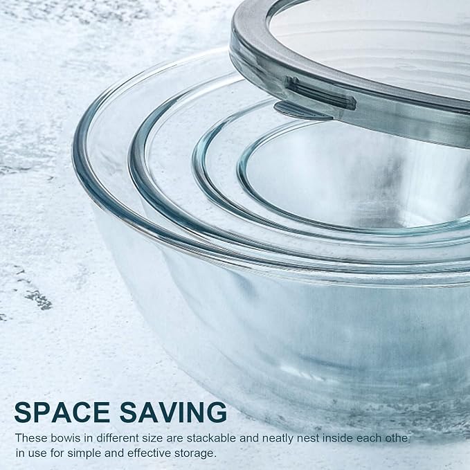 M MCIRCO Glass Mixing Bowls - Image 4