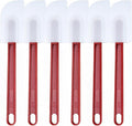 6 Pcs Commerical Rubber Spatula, 9.5-Inch Silicone Rubber Spatula Set High Heat by Heffiso+Silicone+Utensils