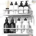 YASONIC Shower Caddy Adhesive, No Drill Bathroom Shower Organizers, by YASONIC